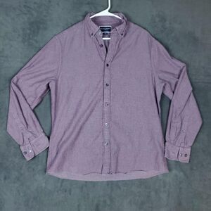 Charles Tyrwhitt Jermyn Street London Shirt Mens Large Slim Fit Purple Check